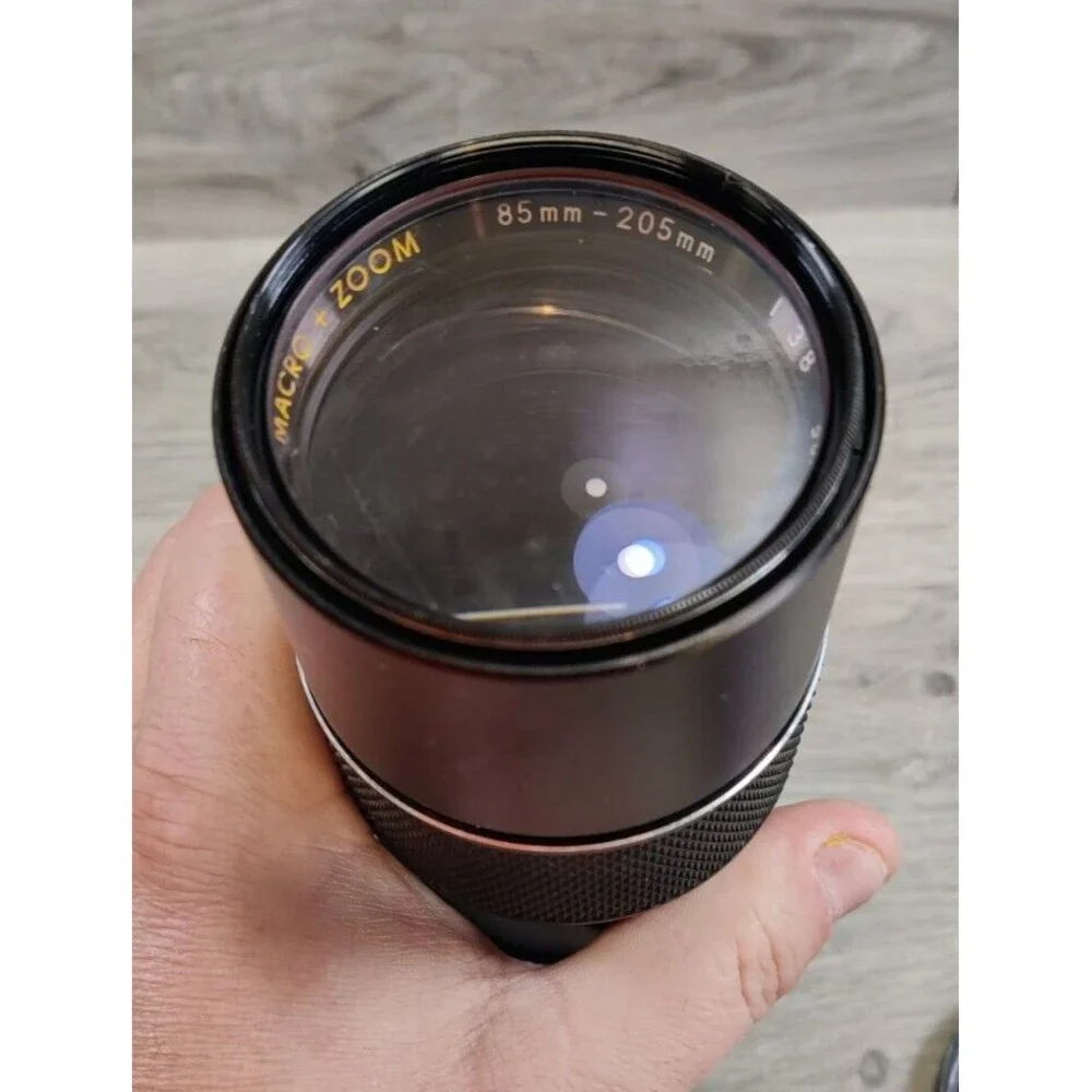 Vintage Soligor 85-205mm f3.8 Zoom Lens Canon FD Mount w/ Original Box PARTS